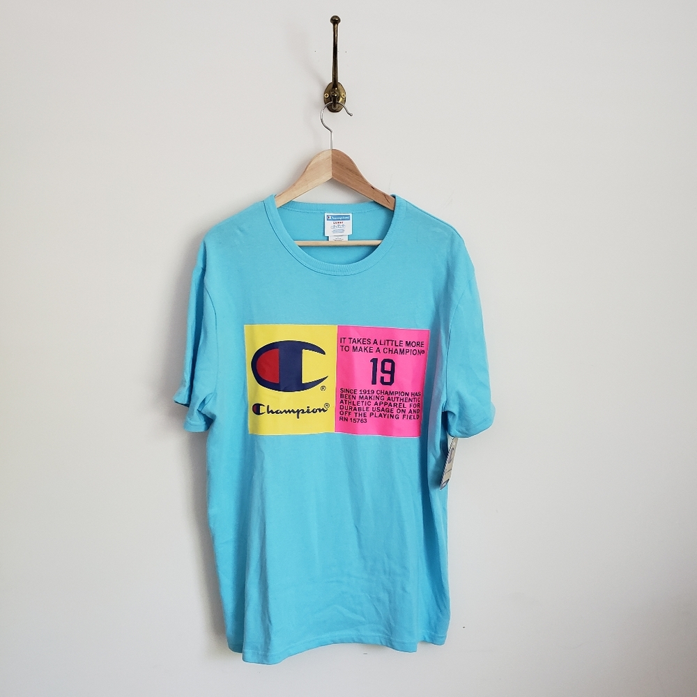 NWT Champion Heritage size L graphic tee.